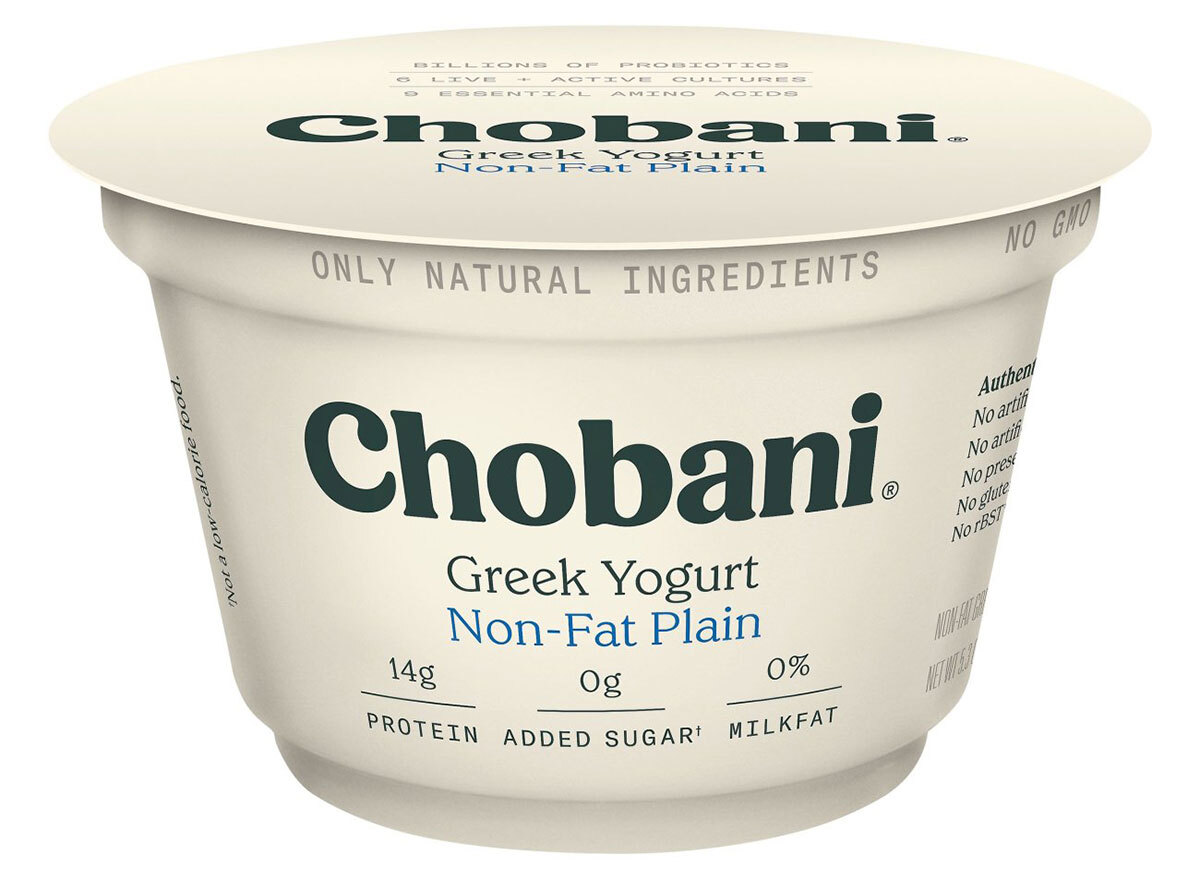 chobani non-fat plain