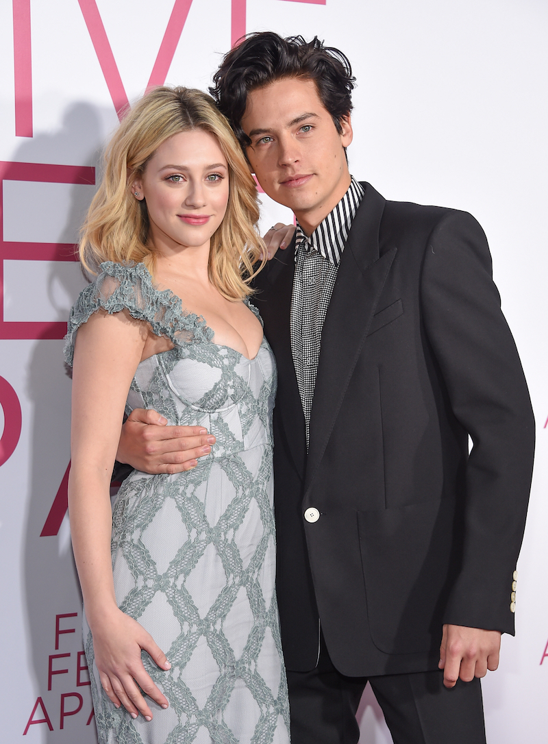 Lili Reinhart and Cole Sprouse at the premiere of 