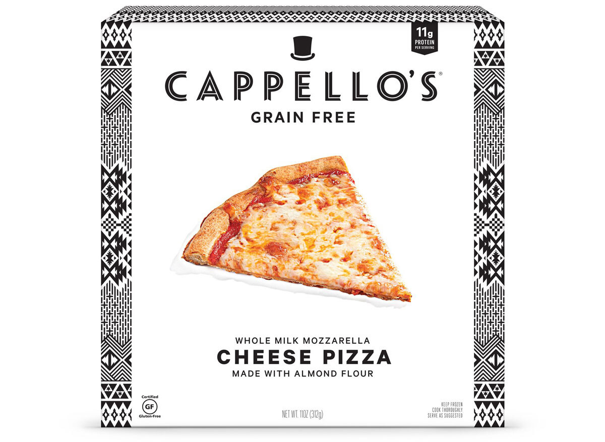 Cappellos grain free almond flour cheese frozen pizza