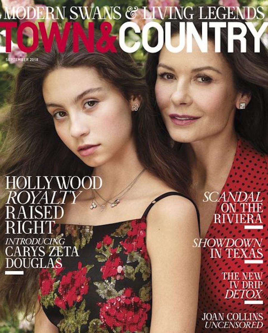 Carys Douglas and Catherine Zeta-Jones on the cover of 