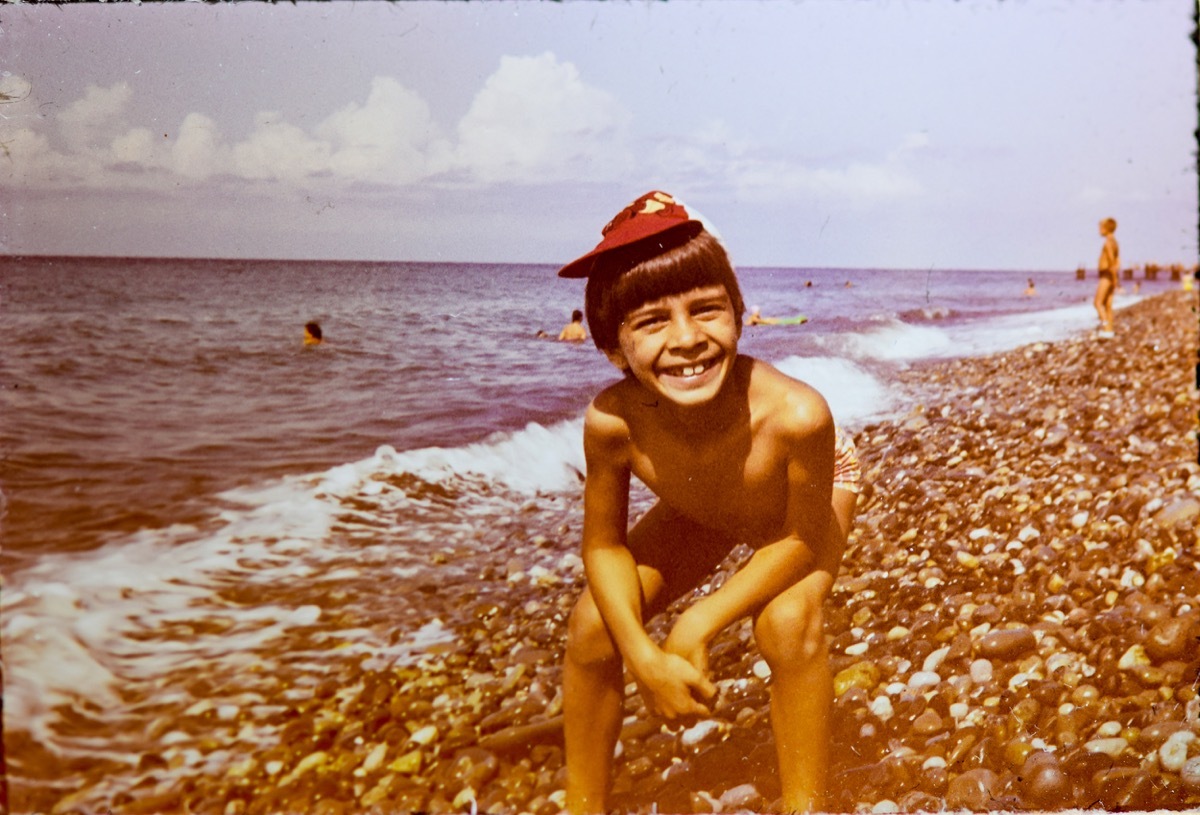 Kid on Beach 1980s