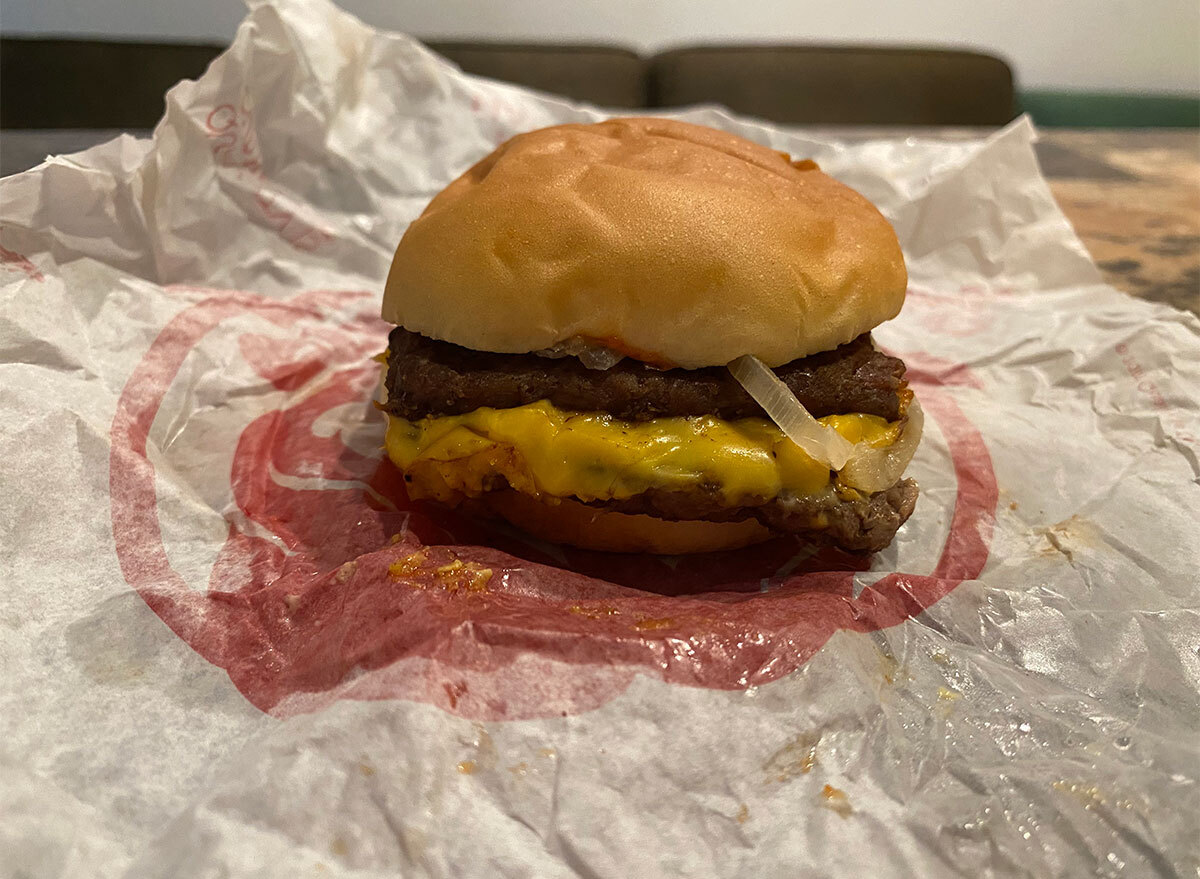 wendys double stack cheeseburger