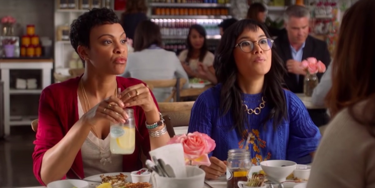 Carly Hughes and Ali Wong in American Housewife