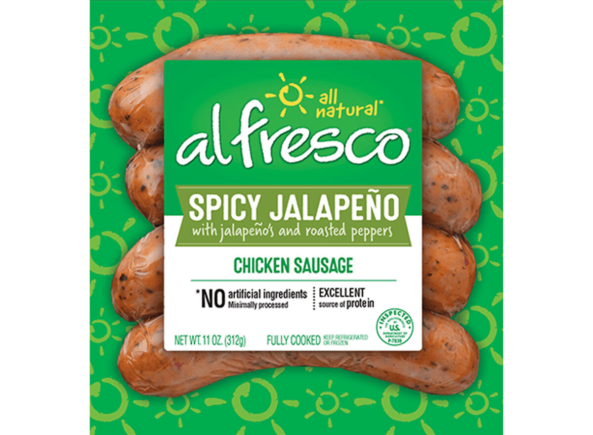 al fresco spicy jalapeno chicken sausage