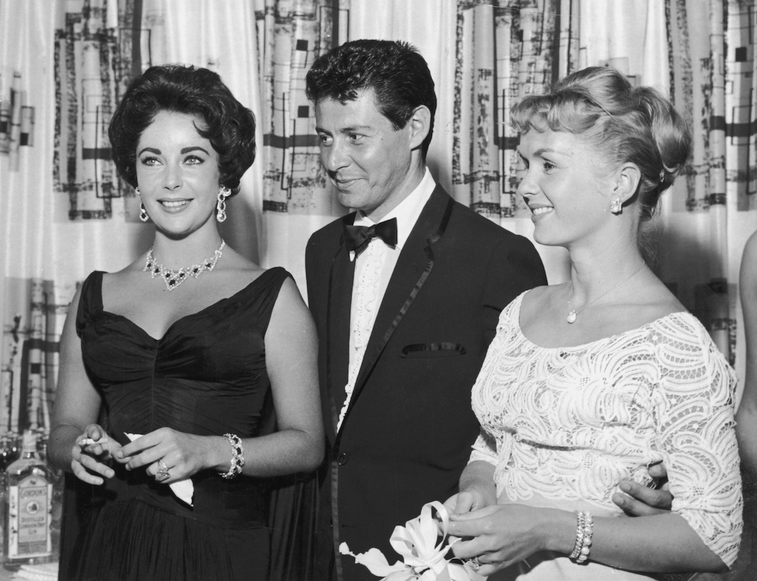 Elizabeth Taylor, Eddie Fisher, and Debbie Reynolds in Las Vegas in 1958