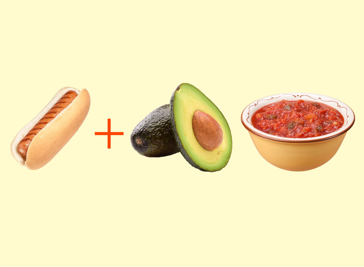 hot dog avocado salsa combo graphic