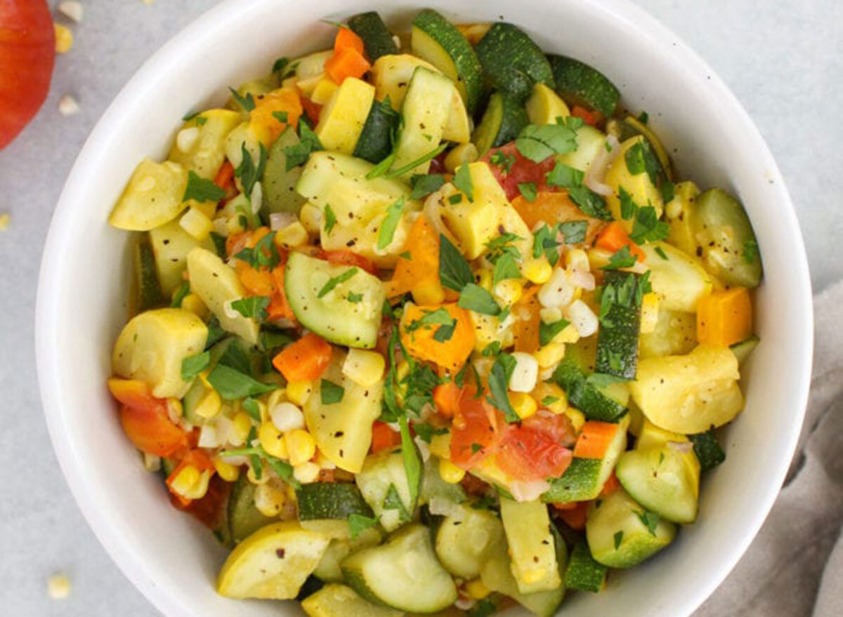 vegan summer succotash