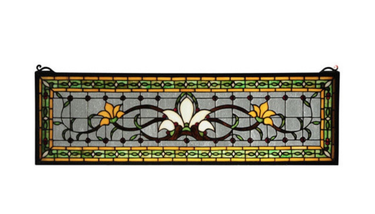 houzz transom stained glass window vintage home features
