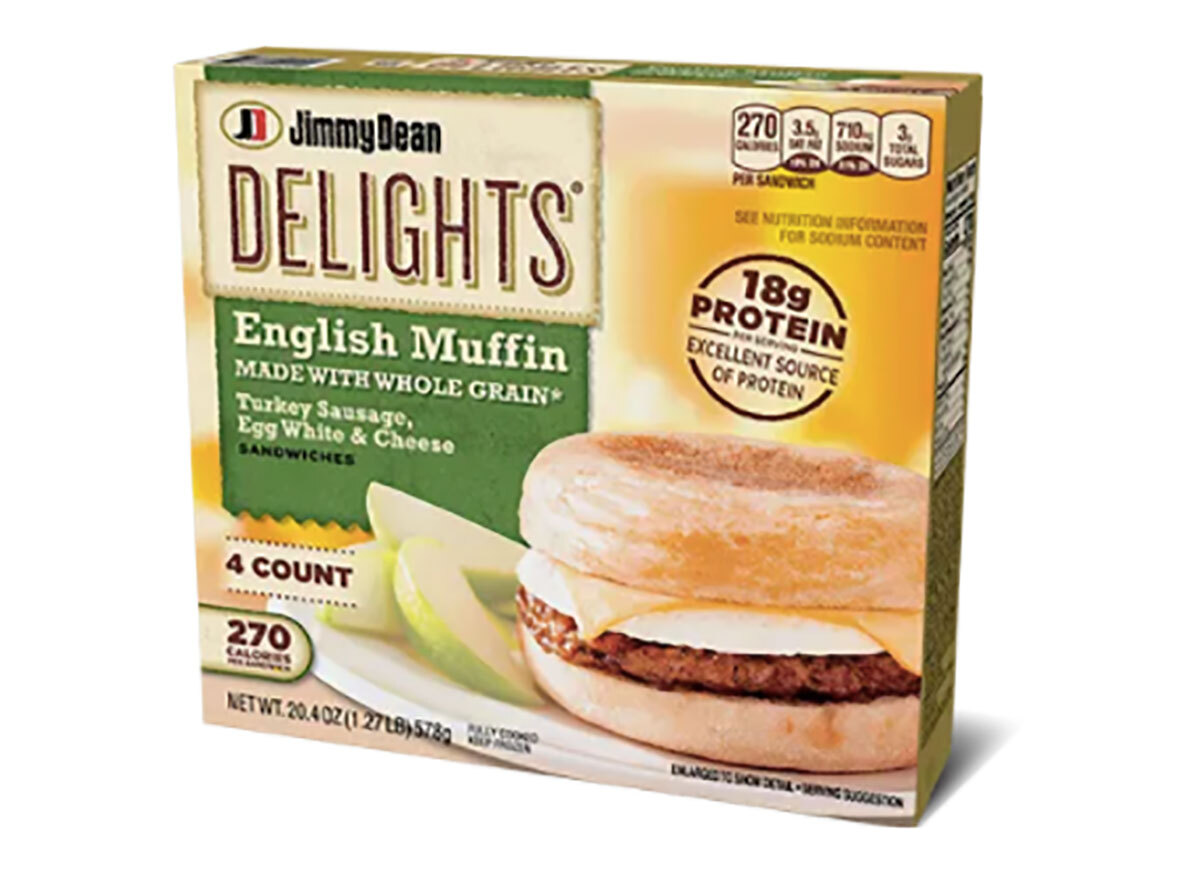 jimmy dean delights english muffin frozen box