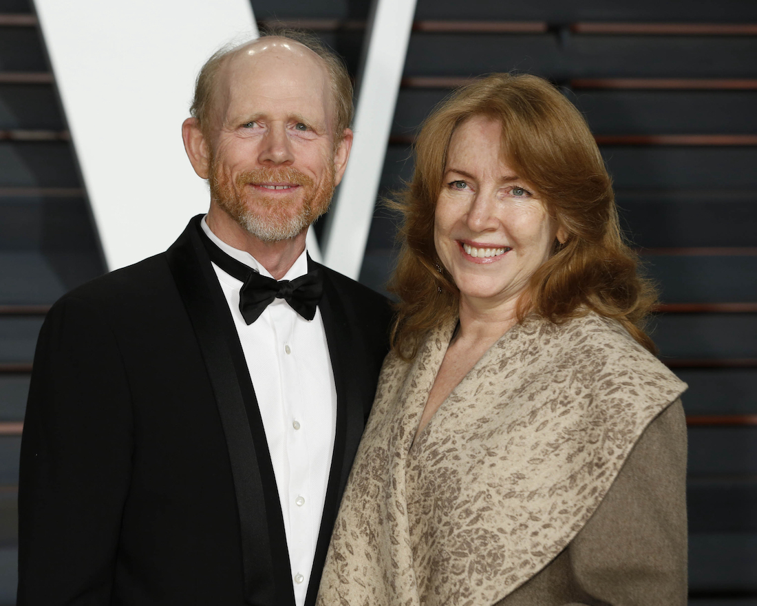 Ron Howard and Cheryl Howard at the Vanity Fair Oscar Party in 2015 