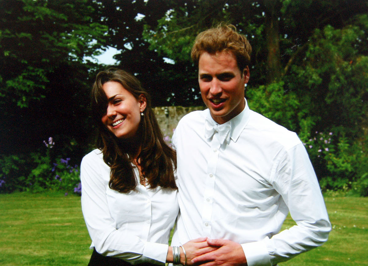 Catherine Middleton and Prince William on their graduation day, St. Andrews University June 2005