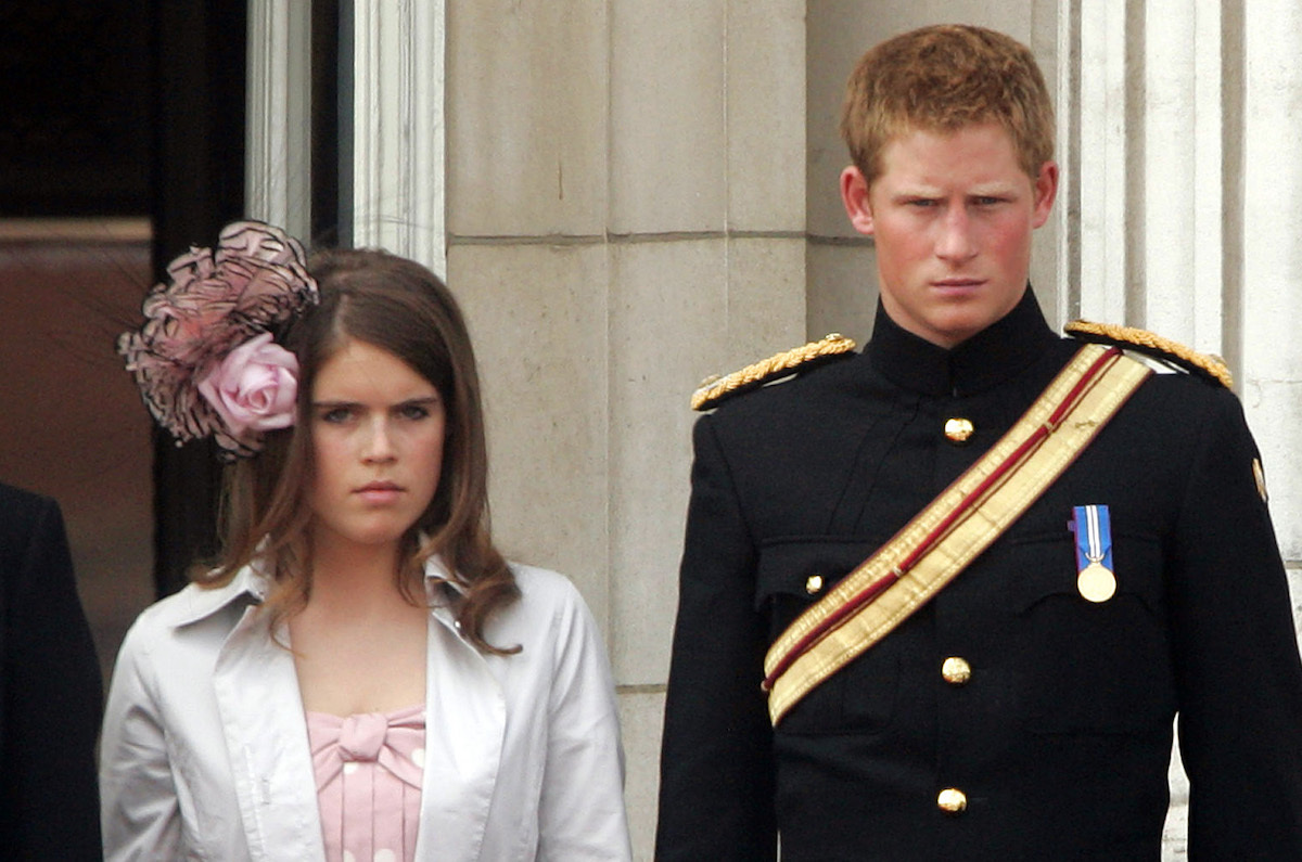 Prince Harry, and Princess Eugenie Attend The 2006 Trooping Of The Colour Ceremony In London.