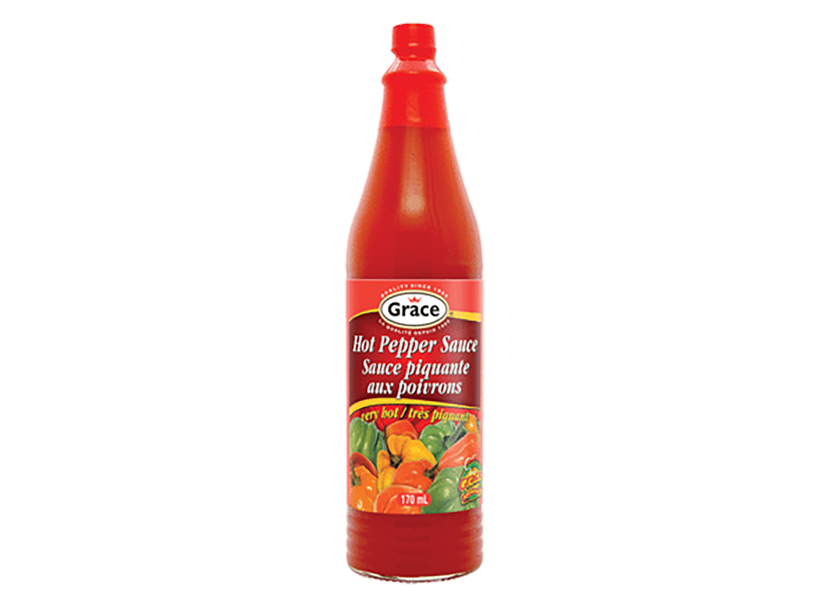 bottle of grace hot pepper sauce