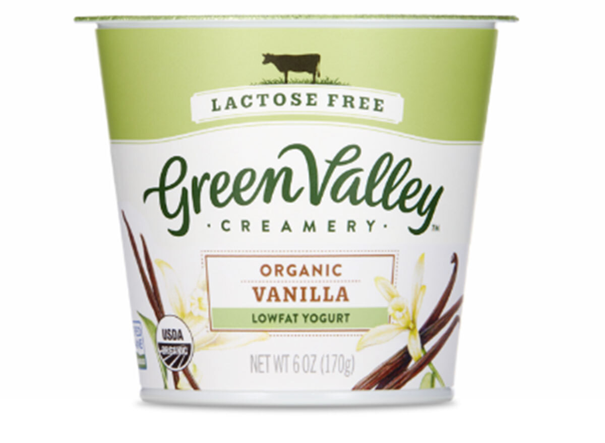 Green valley creamery lactose free organic vanilla lowfat yogurt 6 oz cup