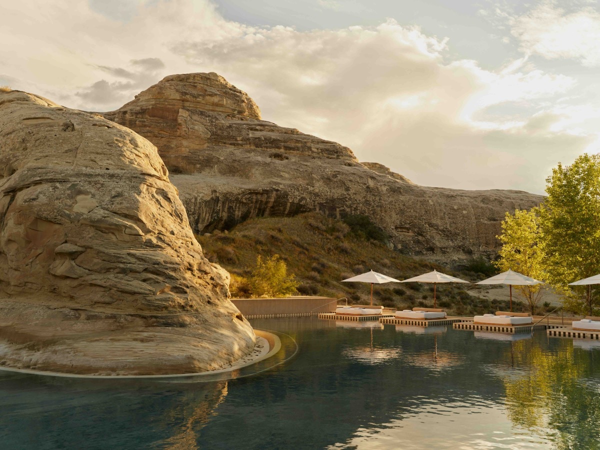 amangiri main pool in canyon point, utah