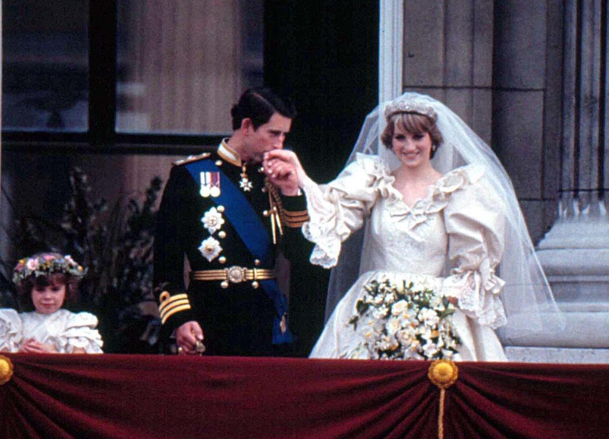 Princess Diana With Prince Charles At Their Wedding 7-20-1981.