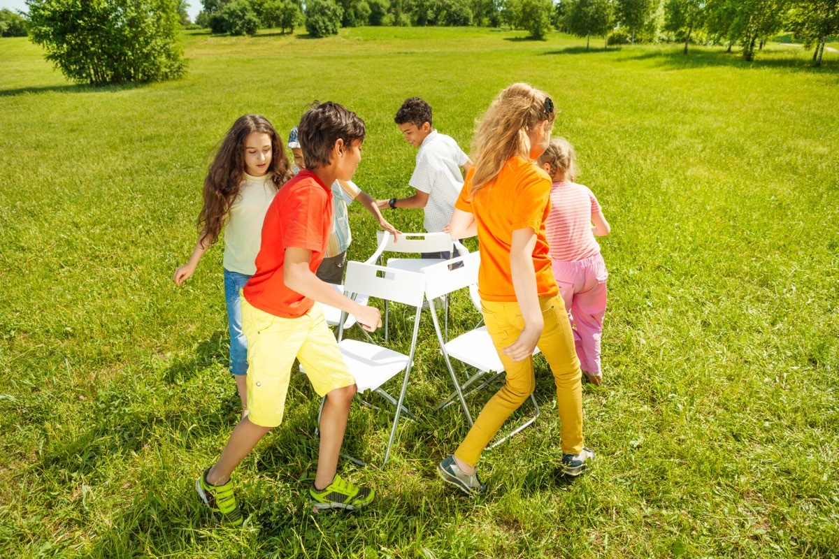 Kids Playing Musical Chairs