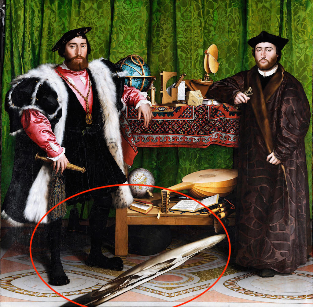 M46PWA The Ambassadors by Hans Holbein the Younger