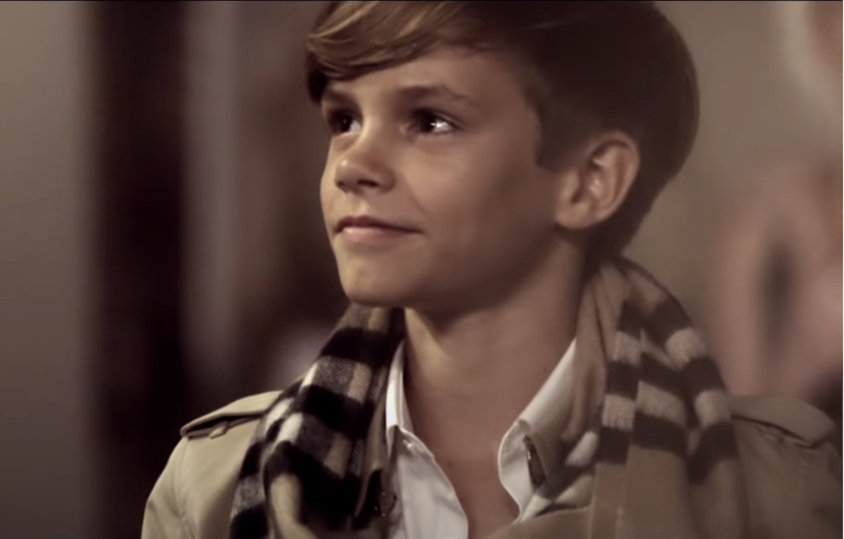 Romeo Beckham in 2014 Burberry ad