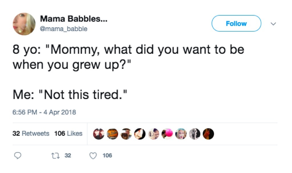 Tired funny mom tweets