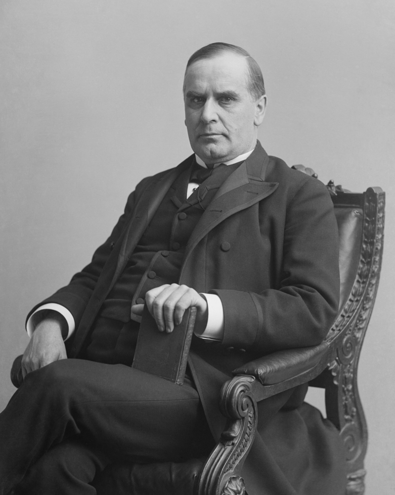 A photo portrait of President William McKinley