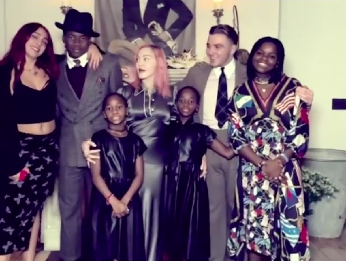 Madonna family photo from Instagram