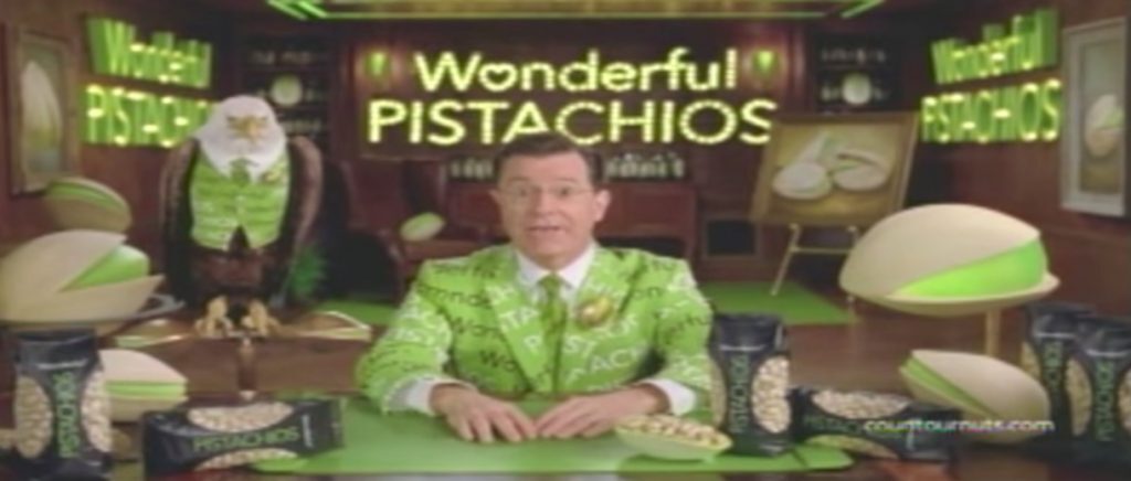 Stephen Colbert Pistachios Celebrity Commercials