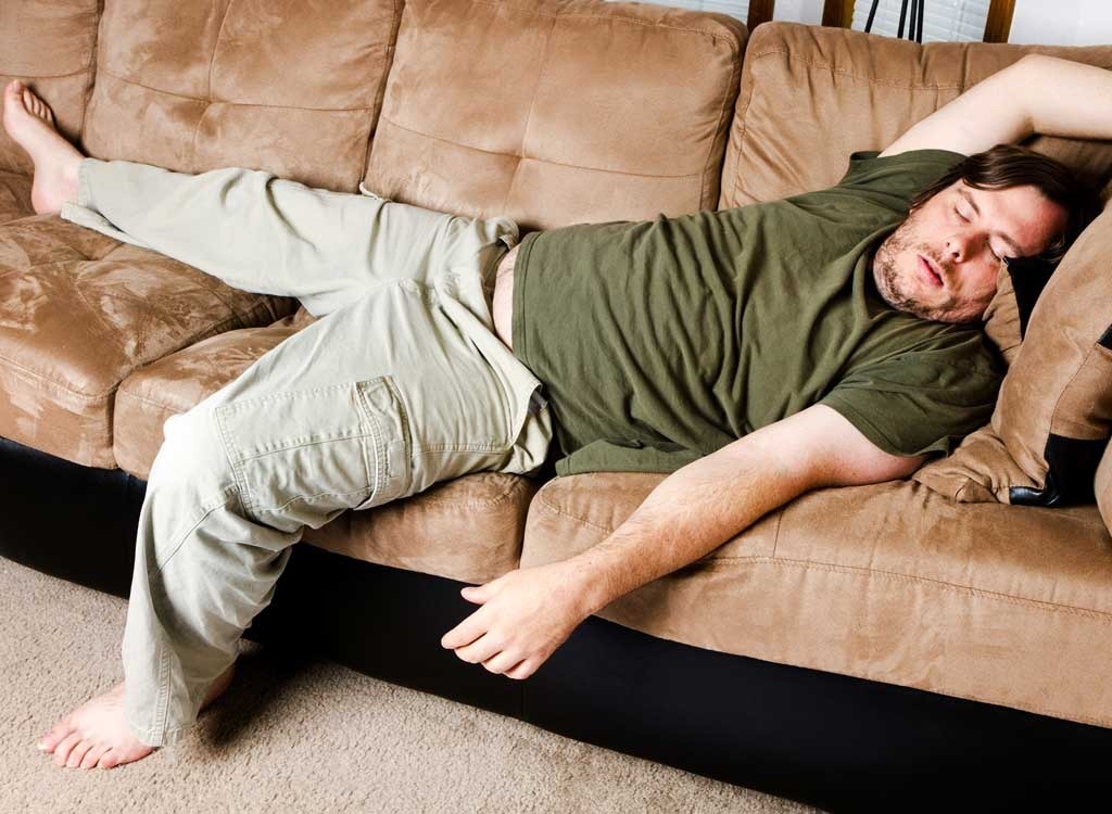 lazy guy on couch