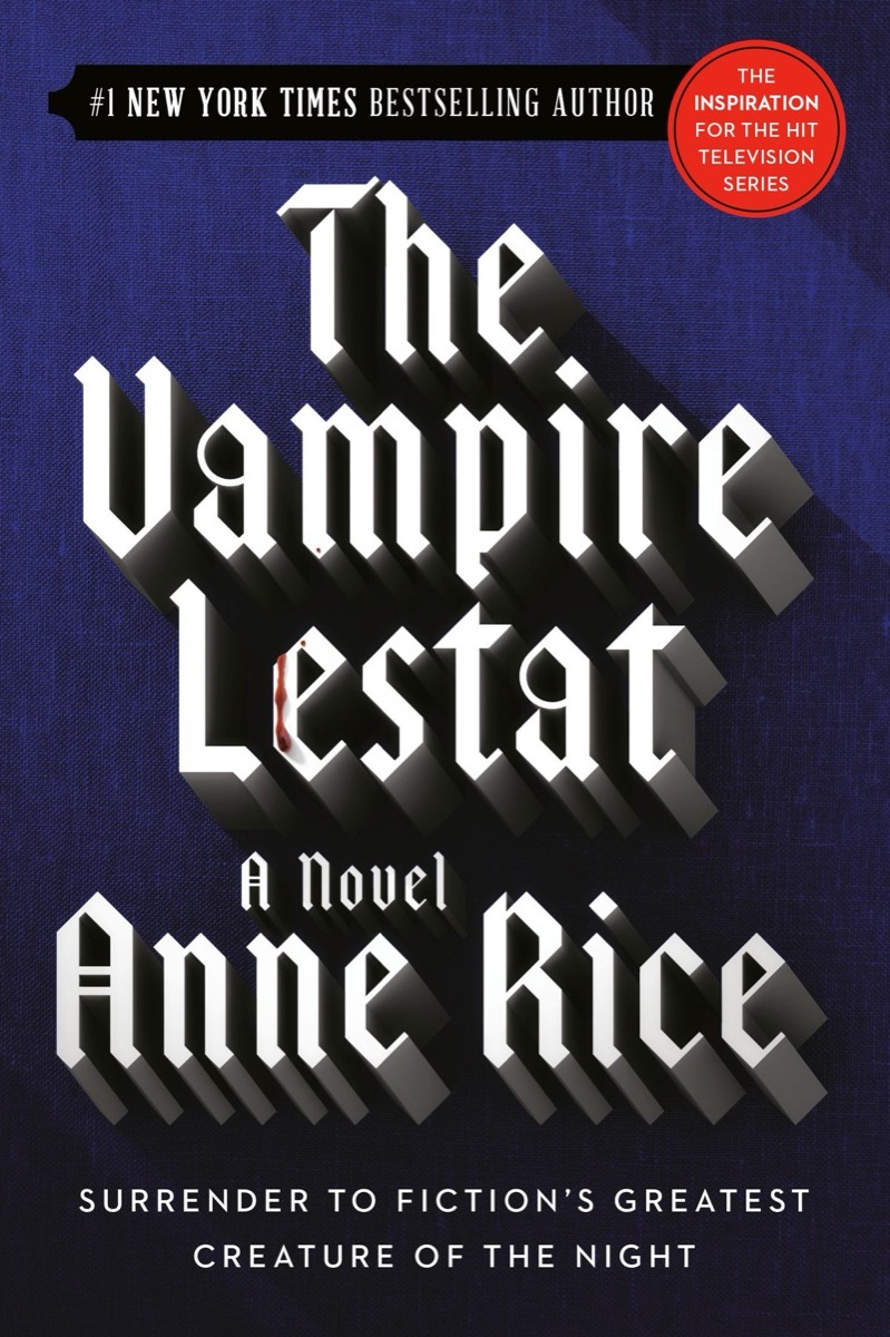 The Vampire Lestat by Anne Rice book cover