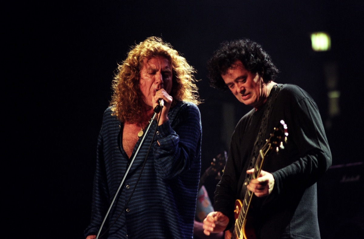 Jimmy Page and Robert Plant in 1998