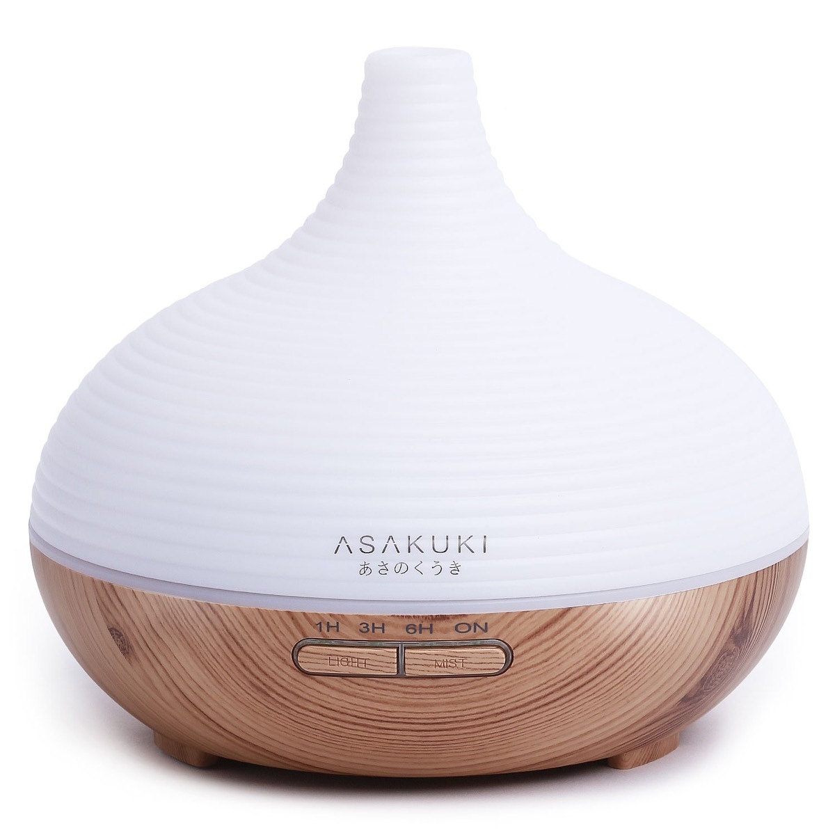 white and wooden essential oil diffuser