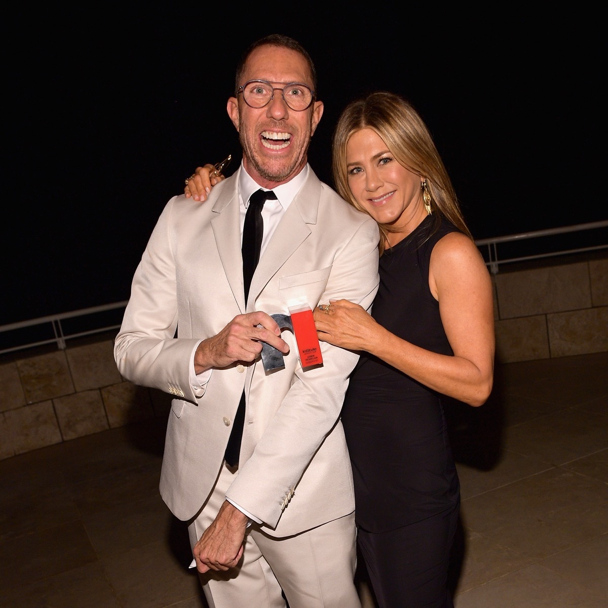Chris McMillan and Jennifer Aniston at the InStyle Awards in 2018
