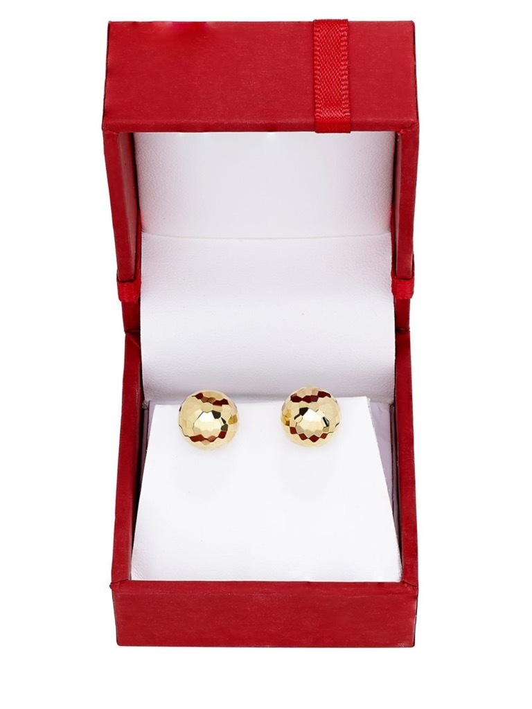 14K gold ball earrings