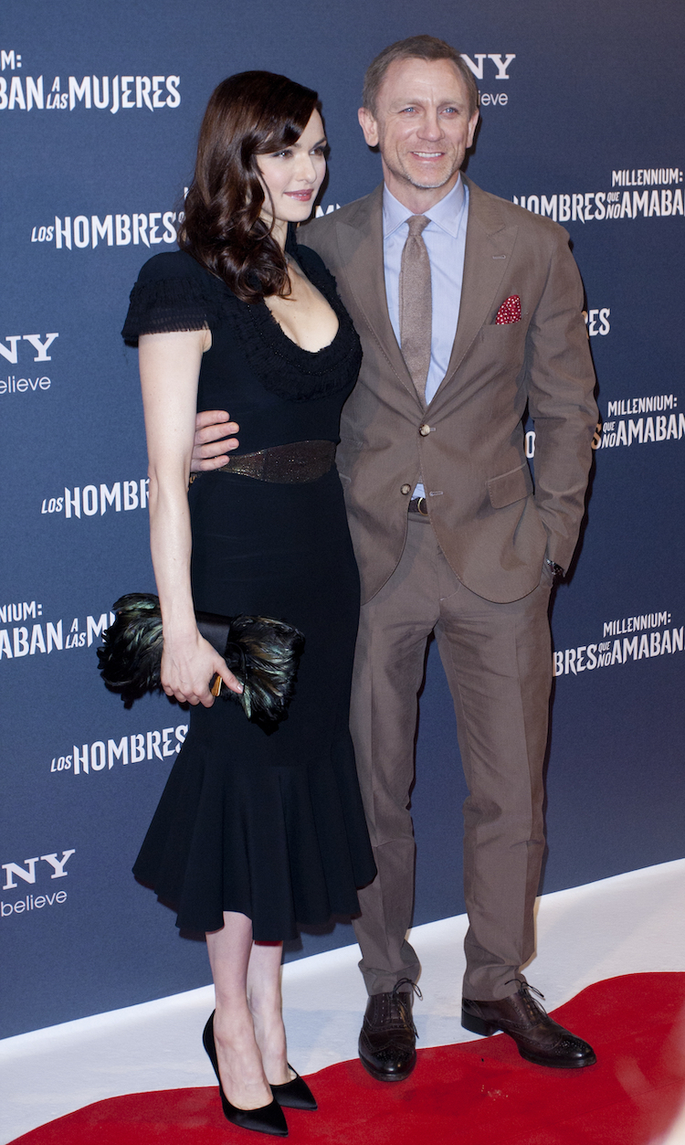 Rachel Weisz and Daniel Craig at the premiere of 