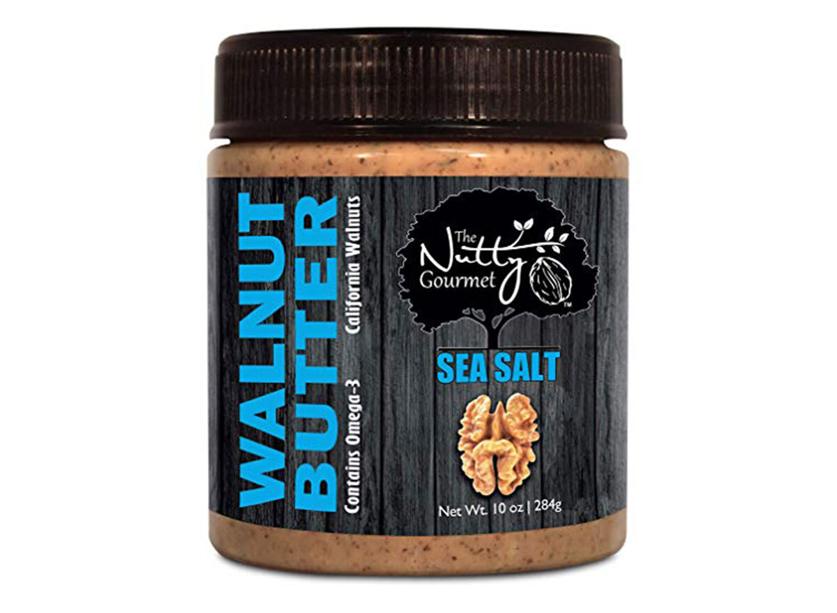 the nutty gourmet walnut butter jar