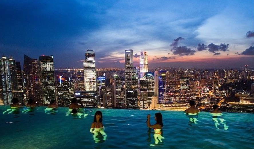 13. Infinity pool Marina Bay Sands Hotel, Singapore 2