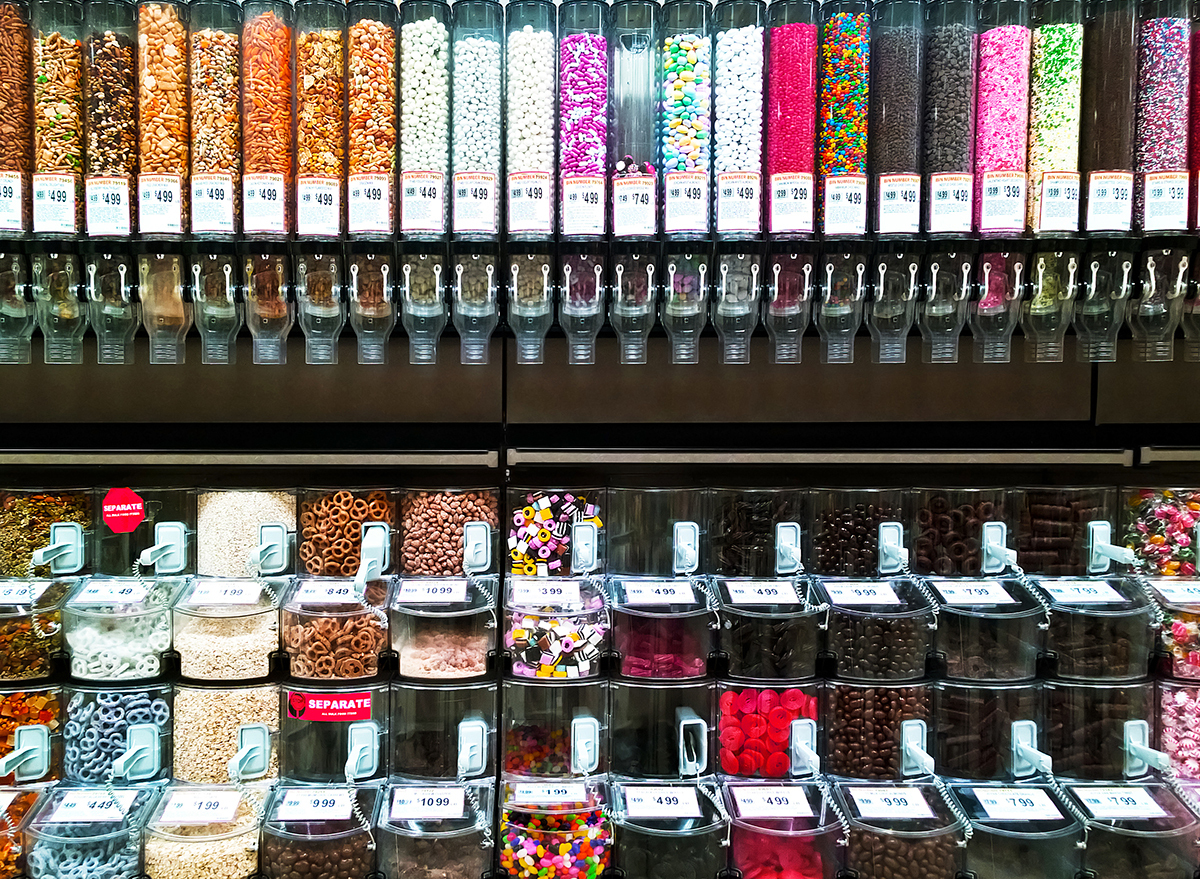 bulk candy aisle at wegmans