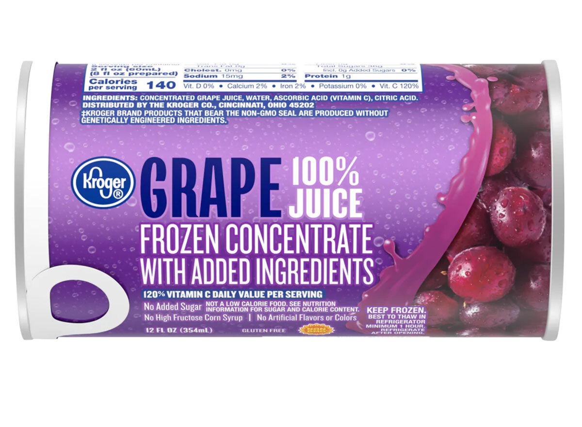 kroger frozen grape juice concentrate