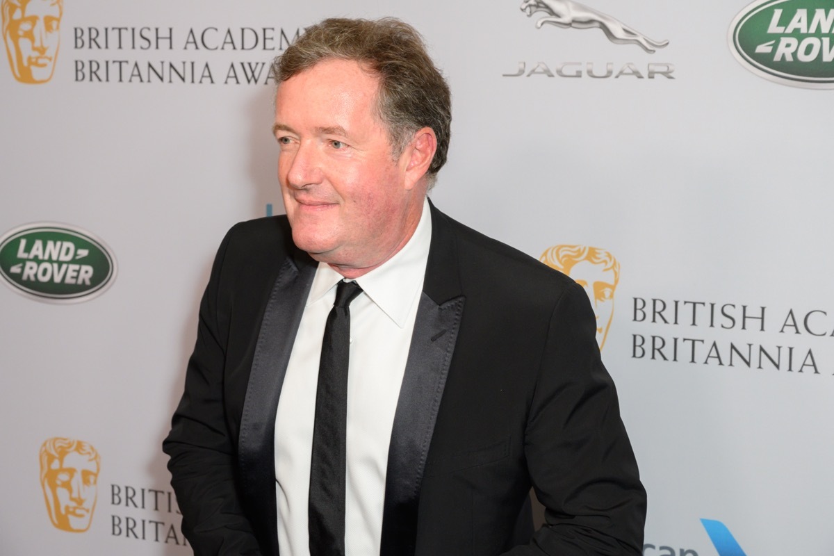 LOS ANGELES, CA / USA - October 25, 2019: Piers Morgan walks the red carpet at 2019 British Academy Britannia at on October 25, 2019 at The Beverly Hilton Hotel
