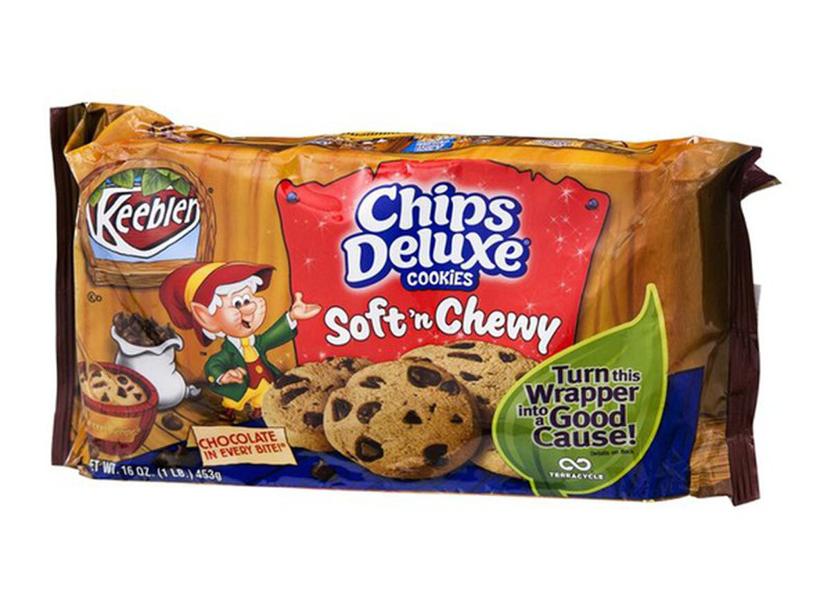 keebler chips deluxe cookies soft n chewy container