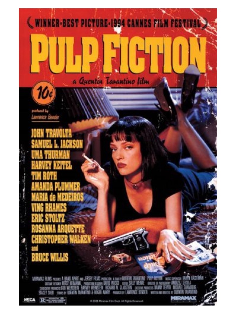 Pulp Fiction poster, what to give up in your 40s