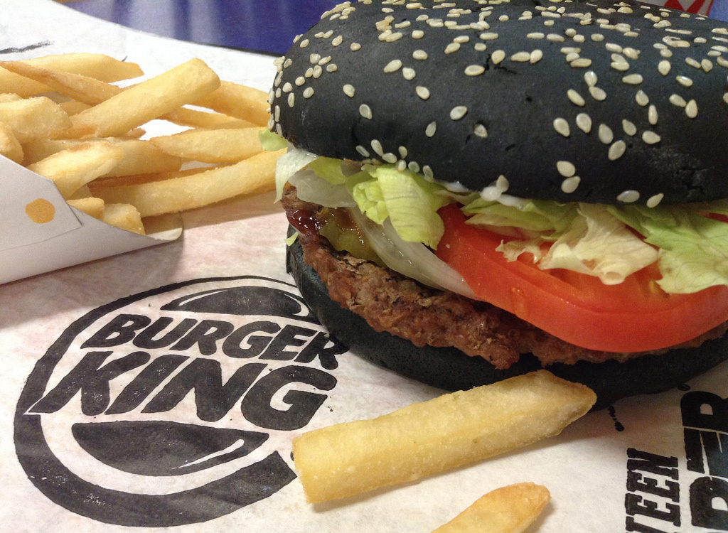 Burger King black halloween burger