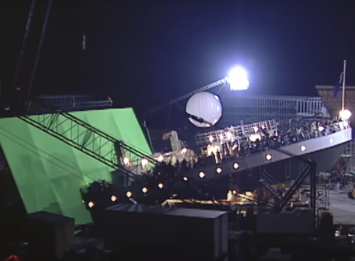 Still from Titanic behind-the-scenes featurette