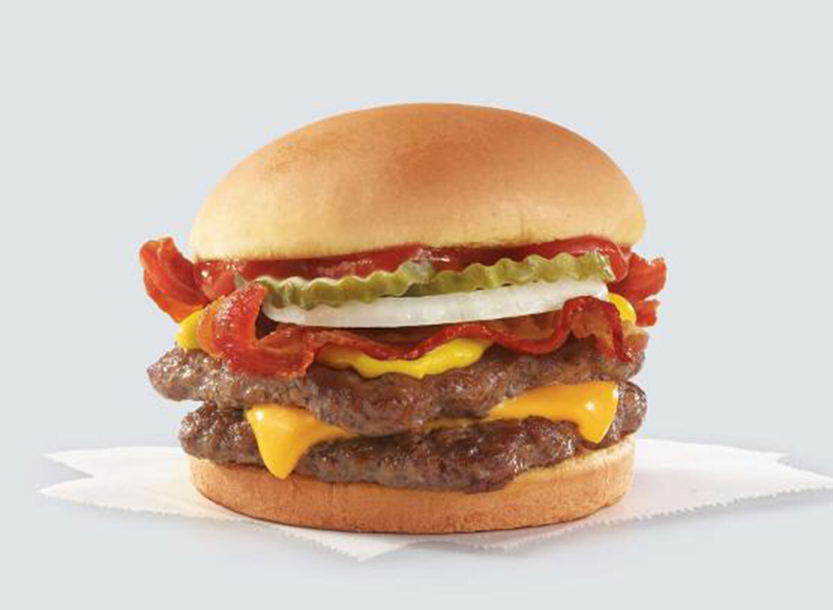 Wendys bacon double stack