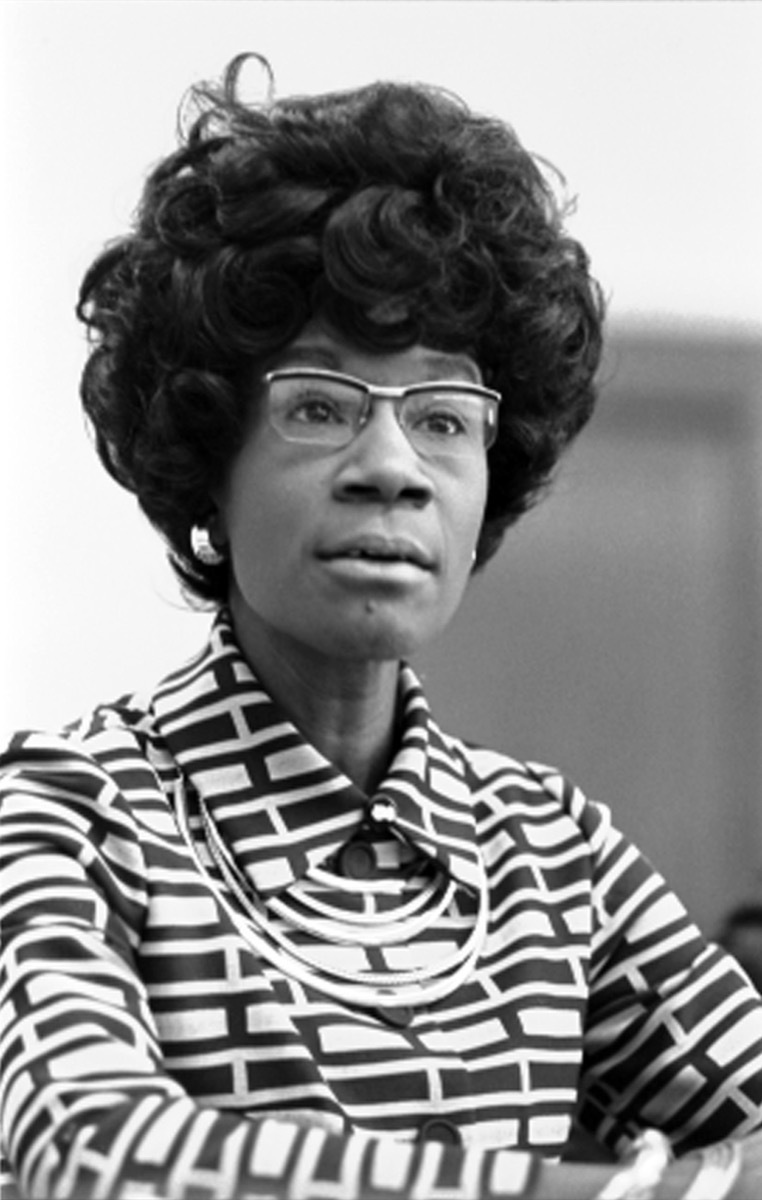 shirley chisholm, politician and civil rights leader portrait