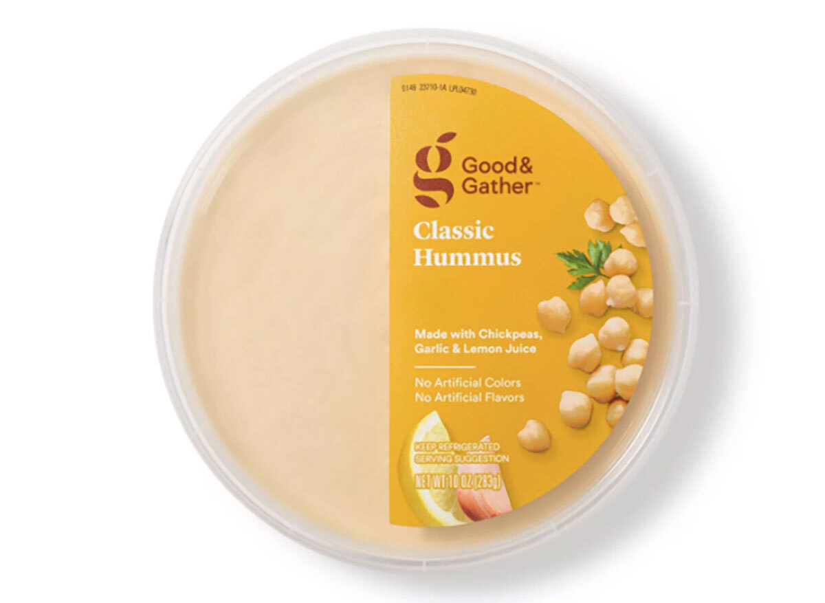 tub of good and gather hummus