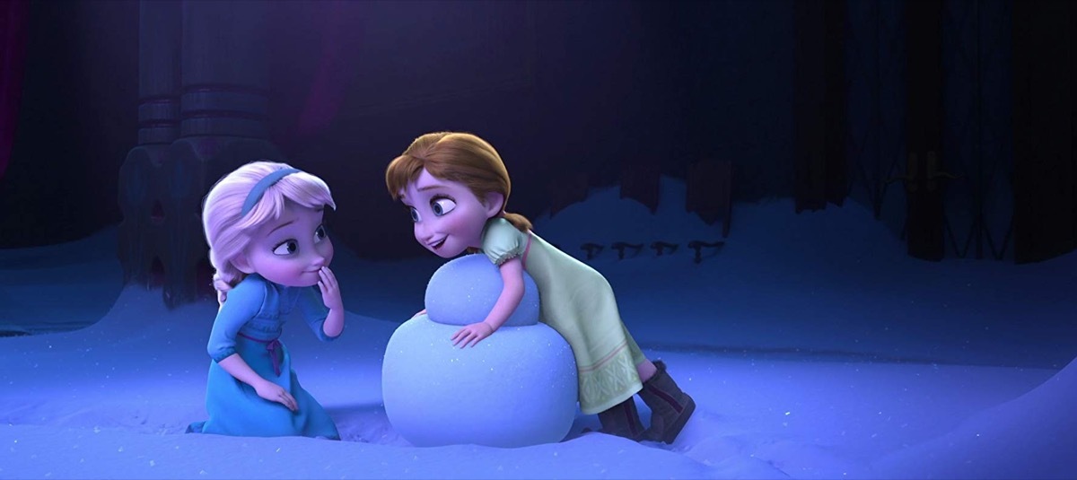 disney frozen scene with anna and elsa