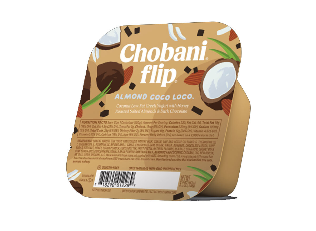 Chobani flip almond coco loco greek yogurt cup