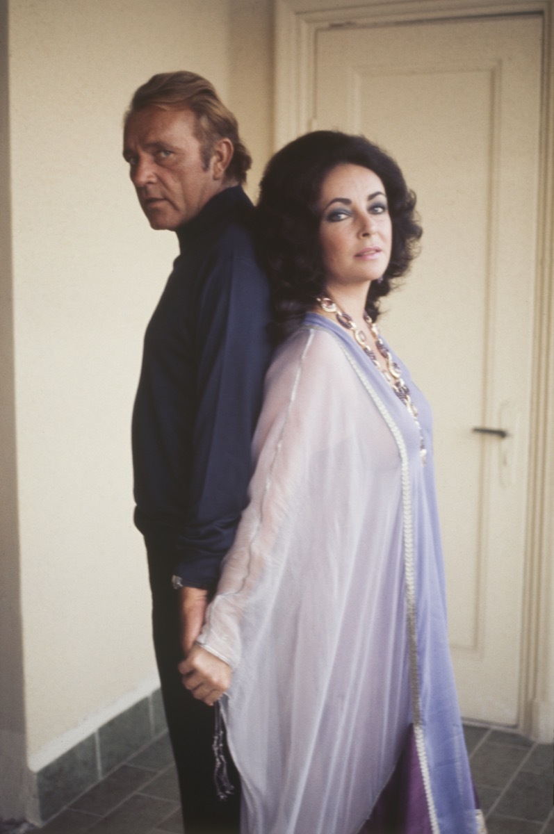 Richard Burton and Elizabeth Taylor in 1975