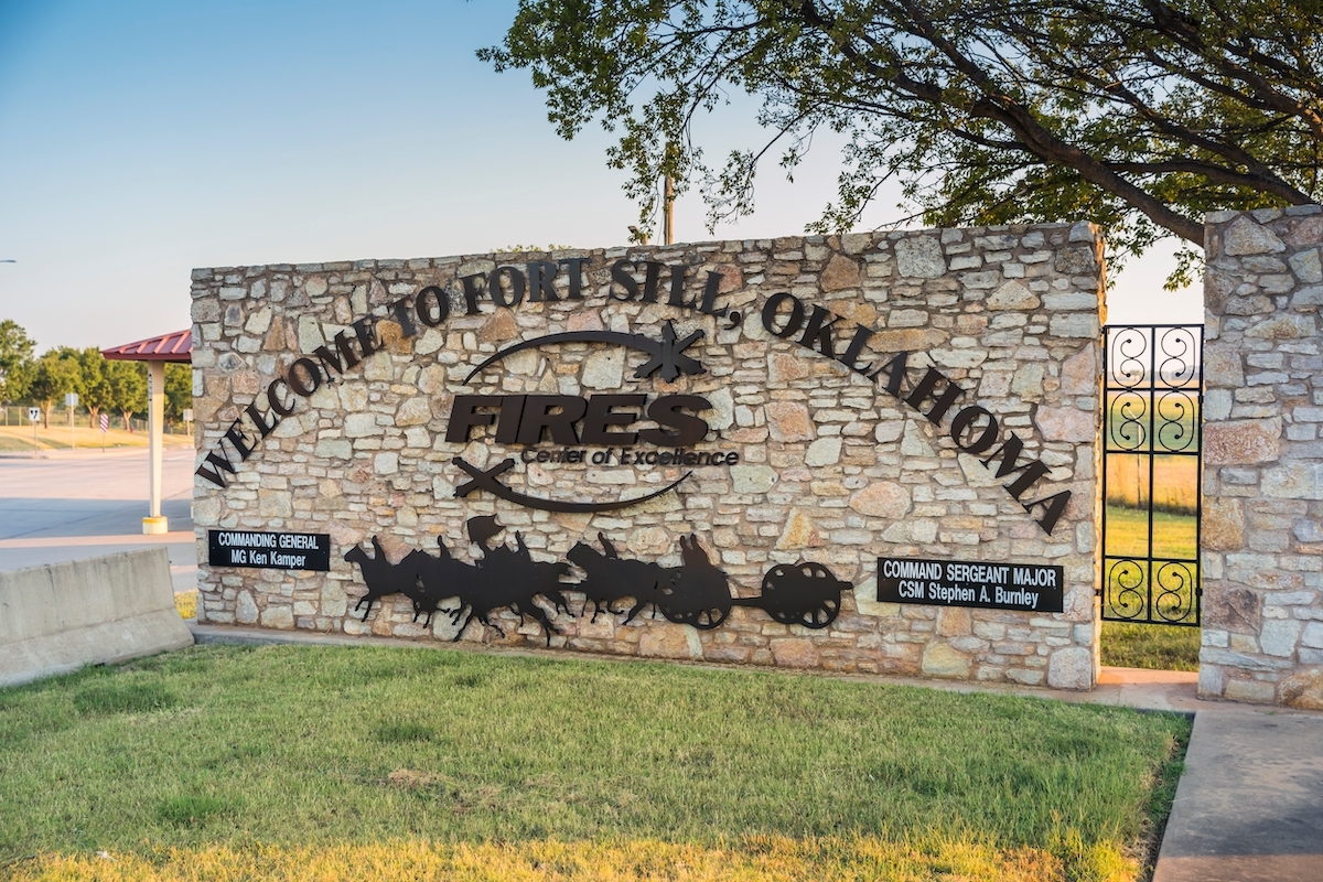 Fort Sill Army Base Entrance